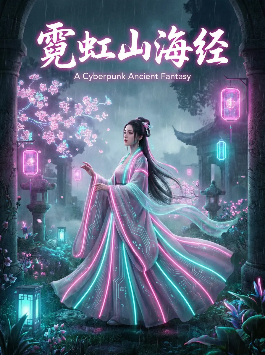 口交技巧 古风奇缘短剧 - 霓虹山海经海报